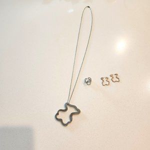 TOUS silver jewerly set